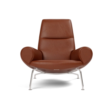 Fredericia Furniture Wegner Queen Chair 1010 Fåtölj - Cera 905 Russet Brown